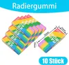 10 gommes à effacer arc-en-ciel de la marque BUNTER, Voir les images du produit 2