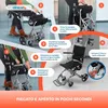 Clinicalfy Sedia a rotelle Carrozzina per anziani Anteprima dell’immagine prodotto 5