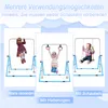 A collage of three images showing a children's gymnastics bar with different attachments and children using it. Náhled obrázku produktu