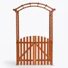 Arco di rose in legno con porta Pergola ad arco traliccio Anteprima dell’immagine prodotto 12