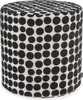 H.O.C.K. Magic Dots Hocker Pouf Ø45x45cm schwarz beige Produktbild-Vorschau 1
