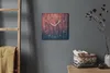 Coloray Uhr auf Leinwand 30x30 cm Wand Uhr Dekoration Produktbild-Vorschau 4