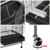 Collage of four close-up images showing different parts of a bird cage. Produktbild-Vorschau
