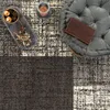TT Home Teppich für das Wohnzimmer Kariert Modern Grau Produktbild-Vorschau 3