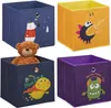 Set da 4 Relaxdays, contenitori per bambini, animali e Anteprima dell’immagine prodotto 1