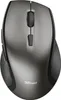 A top-down view of a gray and black wireless computer mouse. Produktbild-Vorschau