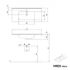 Waschtischunterschrank VIREO 100 cm mit Waschbecken weiß - Produktbild-Vorschau 7