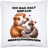 Ich mag halt einfach Meerschweinchen Kissen Inkl. Füllung Produktbild-Vorschau 1