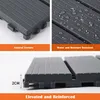 44 Stück PVC Terrassenfliesen 30x30x2 cm, ca. 4 m², Produktbild-Vorschau 5