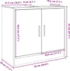 vidaXL Waschbeckenunterschrank Sonoma-Eiche 63x29x55 cm Produktbild-Vorschau 8