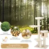 Tiragraffi COSTWAY, albero per gatti da 174 cm in legno Anteprima dell’immagine prodotto 5