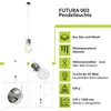 Hängelampe Modern Chrom Glas Metall Pendelleuchte Produktbild-Vorschau 2