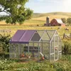 PawHut Kippenren met uitloopplaats, gemaakt van hout, met Productafbeelding-voorbeeld 1