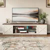 TV-Lowboard Landhausstil 148 cm, Walnuss-Optik, TV-Schrank Produktbild-Vorschau 1