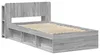 vidaXL Bettgestell mit Stauraum Grau Sonoma 100 x 200 cm Produktbild-Vorschau 3