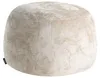 BELIANI Pouf Beige Chenille Stoff Rund Modern Glamourös Produktbild-Vorschau 4