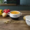 HowHomely | Bol de soupe - 450 ml - avec anse - Beige Voir les images du produit 3