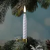 LED Baumkerzen TWIST mit Clip -  warmweiße LED - kabellos - Fernbedienung -Timer - Innen - 10er Set Produktbild-Vorschau