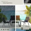 Salon de jardin NORA pour 4 personnes avec table - noir Voir les images du produit 7