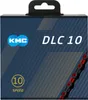 KMC Fahrradkette DLC10, 10-Fach, 116 Glieder , Schwarz Rot Produktbild-Vorschau 1