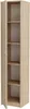 BDW, armadio, 40×185×35 cm, 5 ripiani, 1 anta, rovere Anteprima dell’immagine prodotto 4