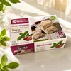 Kandylas Halva Mandel Stevia 400 g Packung mit zielenen Blättern Produktbild-Vorschau