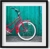 Schwarzes Fahrrad– Wandbild mit Rahmen – Gerahmtes Bild  – Produktbild-Vorschau 1