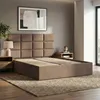 Polsterbett 140x200 cm mit Lattenrost, stabiles Doppelbett Produktbild-Vorschau 1