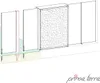 Schermo privacy in acciaio inox senza motivo Prima Terra Anteprima dell’immagine prodotto 4