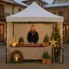 Aga Gazebo Pieghevole 3x3m Bianco Anteprima dell’immagine prodotto 6