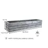 Dřevěný truhlík z masivu – šedý s bílou patinou 80 cm Náhled obrázku produktu 3