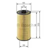 A technical drawing of an oil filter with dimensions indicated. Produktbild-Vorschau
