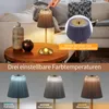 ZMH noční lampa sada 2 stolních lamp dobíjecí LED stolní Náhled obrázku produktu 3
