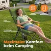 Campingstuhl klappbar mit Holzarmlehnen Extra hoch – Produktbild-Vorschau 3