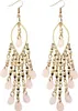 Orecchini Boho da donna con pendente orientale, bianco, Anteprima dell’immagine prodotto 6