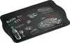 A black tray with chalk-like drawings of Italian food and text. Produktbild-Vorschau