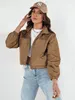 Dstreet Übergangsjacke für Frauen Graus braun M Produktbild-Vorschau 2