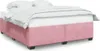 vidaXL Bedframe, roze, 200x200 cm, fluweel Productafbeelding-voorbeeld 1