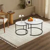 Table basse avec motif marbré et cadre métallique. Ensemble Voir les images du produit 2