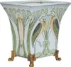 Vase Schale Pflanzschale Vogel Porzellan Messing Antik-Stil Produktbild-Vorschau 6