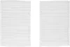 Two white pleated air filters are shown side-by-side against a white background. Produktbild-Vorschau
