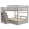 Flieks stapelbed 140x200 cm met kledingkast en lade, Productafbeelding-voorbeeld 5