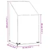 vidaXL Couverture pour chaise de jardin 8 oeillets Voir les images du produit 7