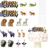 Oblique Unique Happy Birthday Torten Topper / Konfetti Set Produktbild-Vorschau 1