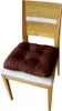 6-Pack cuscini trapuntati per sedia marroni 38x38x8 cm - Anteprima dell’immagine prodotto 3