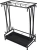 Umbrella Storage Rack Iron with Drip Tray 10 Holes 8 Hooks Náhled obrázku produktu 1