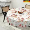 Tischdecke wasserabweisend abwaschbar Rot Rund 100cm Band Produktbild-Vorschau 7