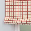 Dekoria Raffrollo Capri, rot-creme, 100 x 170 cm Produktbild-Vorschau 4