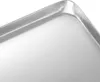 A close-up view of the corner of a metallic baking tray. Podgląd zdjęcia produktu