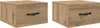 vidaXL Nachttisch 2 pcs Artisan-Eiche 35 x 35 x 20 cm Produktbild-Vorschau 2